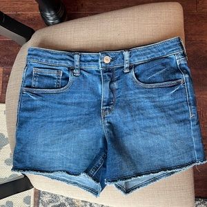 Girls Gap “shortie” denim shorts